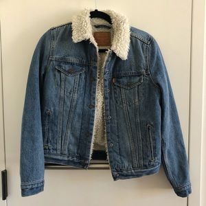 Levi’s shearling denim jacket